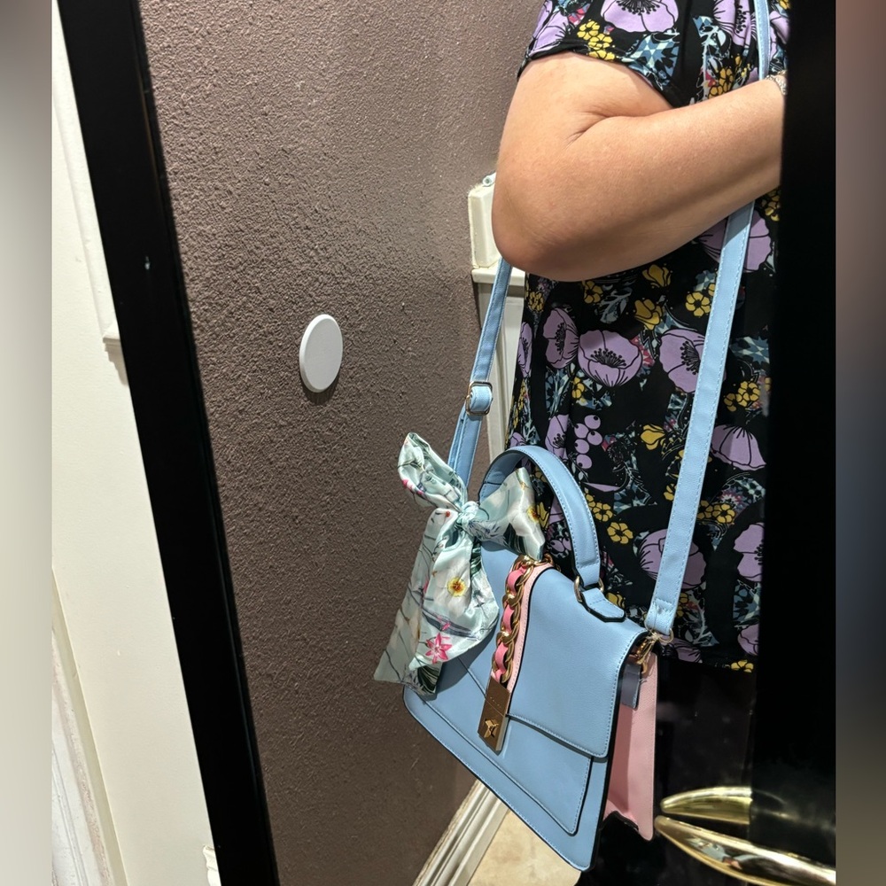 Aldo Crossbody bag light blue🩵andlight🌸pink